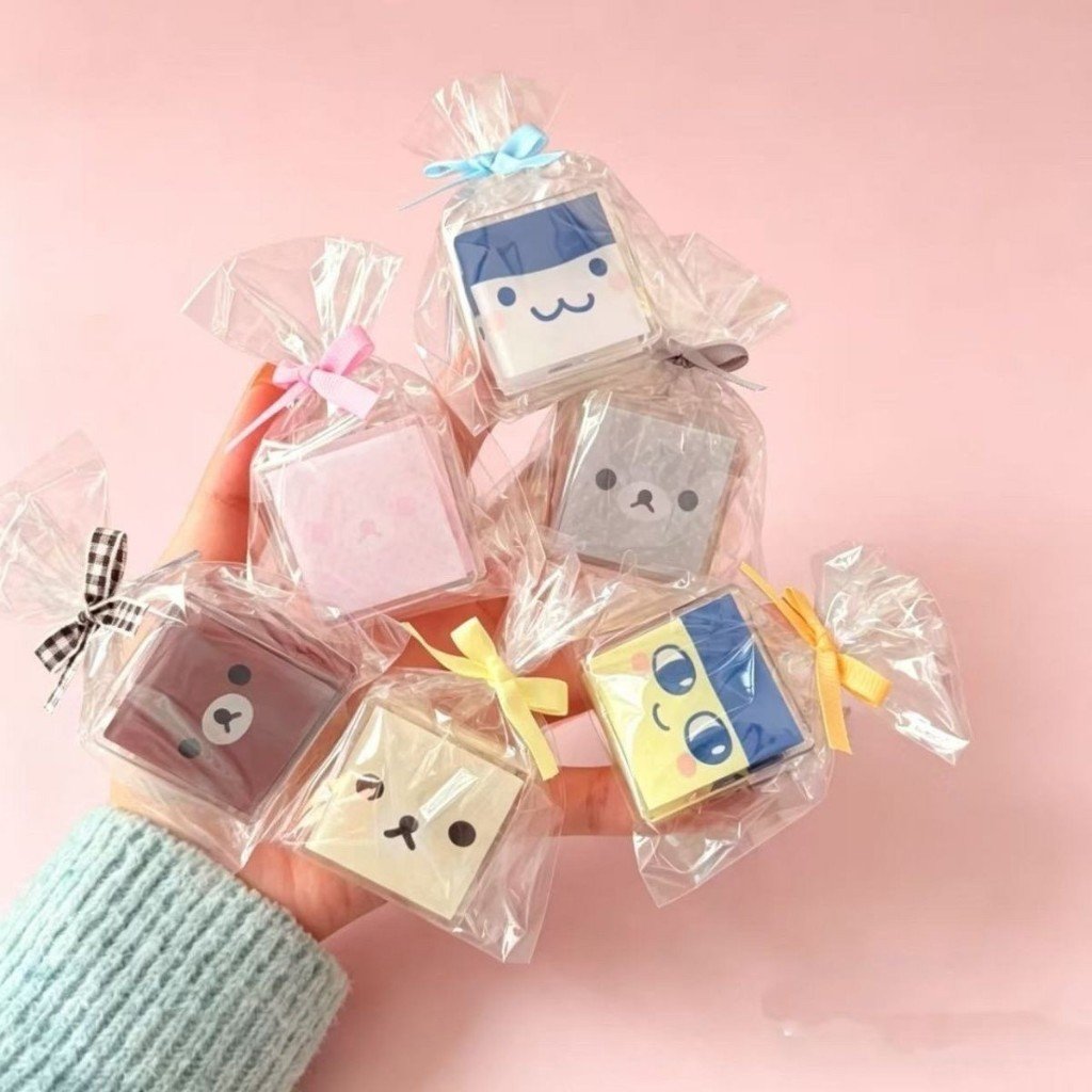 Kawaii Rilakkuma Polka Dot Ice Cube PP Clip Double-Sided Paper Clip for Tamagotchi, Documents & Journaling - Image 5