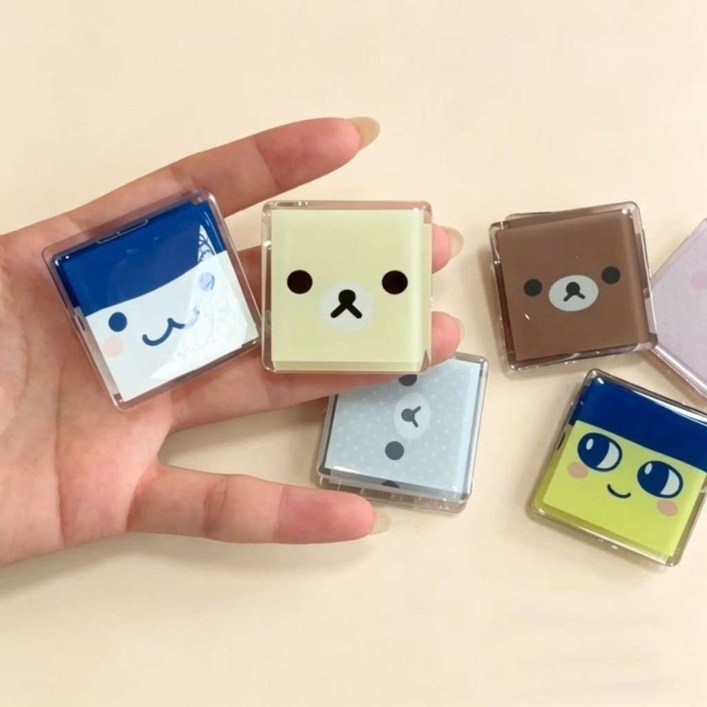 Kawaii Rilakkuma Polka Dot Ice Cube PP Clip Double-Sided Paper Clip for Tamagotchi, Documents & Journaling - Image 2