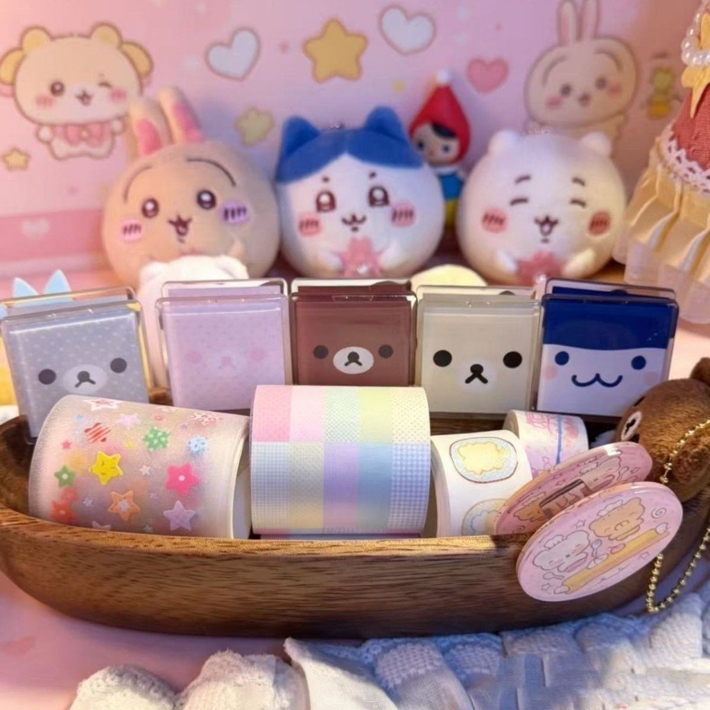 Kawaii Rilakkuma Polka Dot Ice Cube PP Clip Double-Sided Paper Clip for Tamagotchi, Documents & Journaling - Image 6