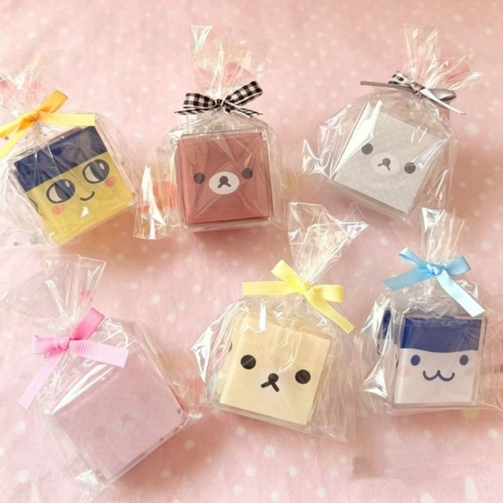 Kawaii Rilakkuma Polka Dot Ice Cube PP Clip Double-Sided Paper Clip for Tamagotchi, Documents & Journaling - Image 4