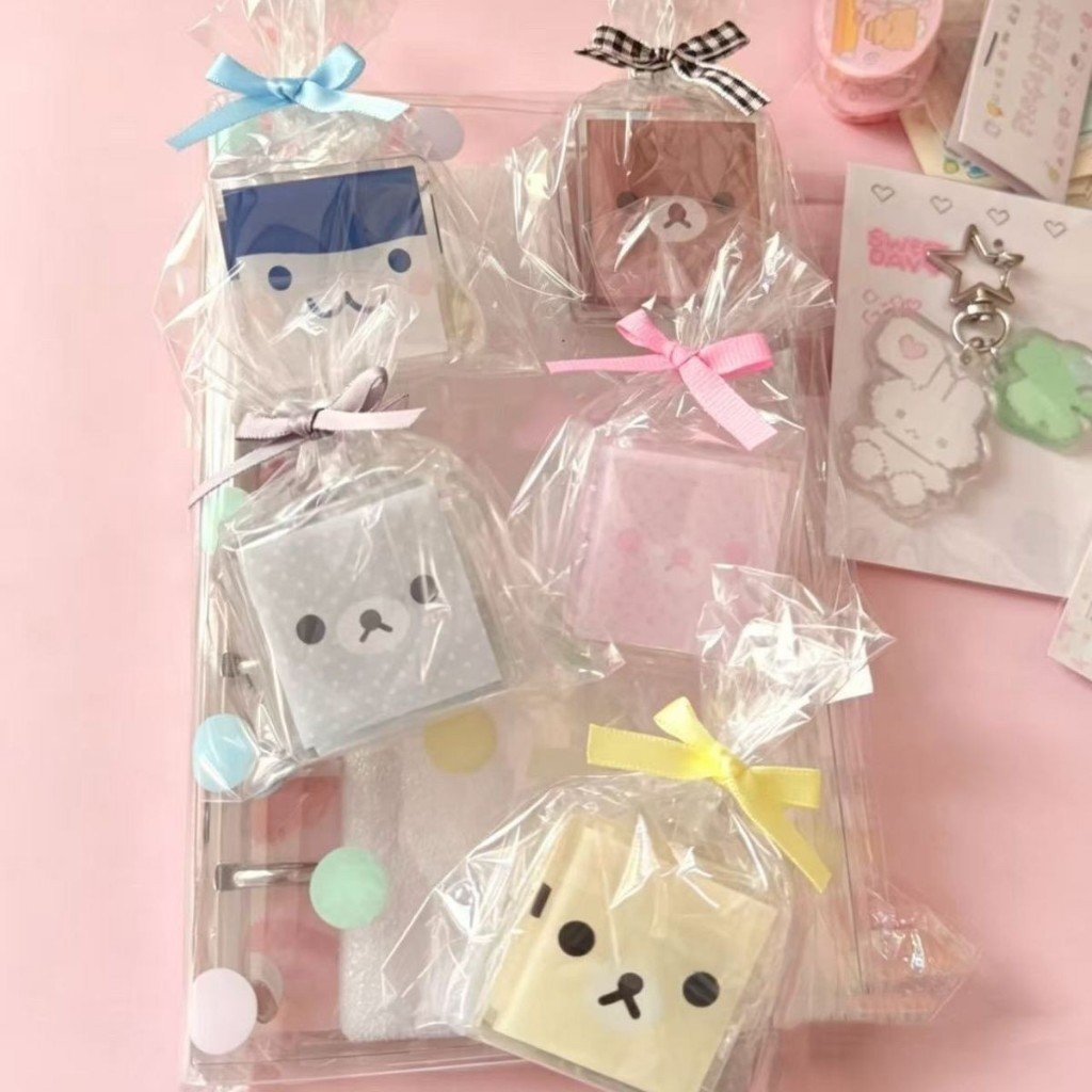 Kawaii Rilakkuma Polka Dot Ice Cube PP Clip Double-Sided Paper Clip for Tamagotchi, Documents & Journaling - Image 3