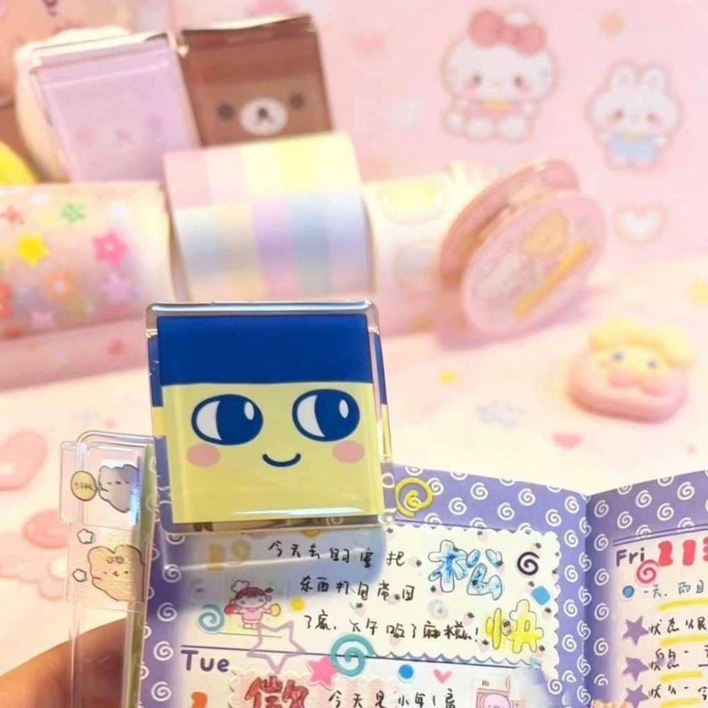 Kawaii Rilakkuma Polka Dot Ice Cube PP Clip Double-Sided Paper Clip for Tamagotchi, Documents & Journaling - Image 8