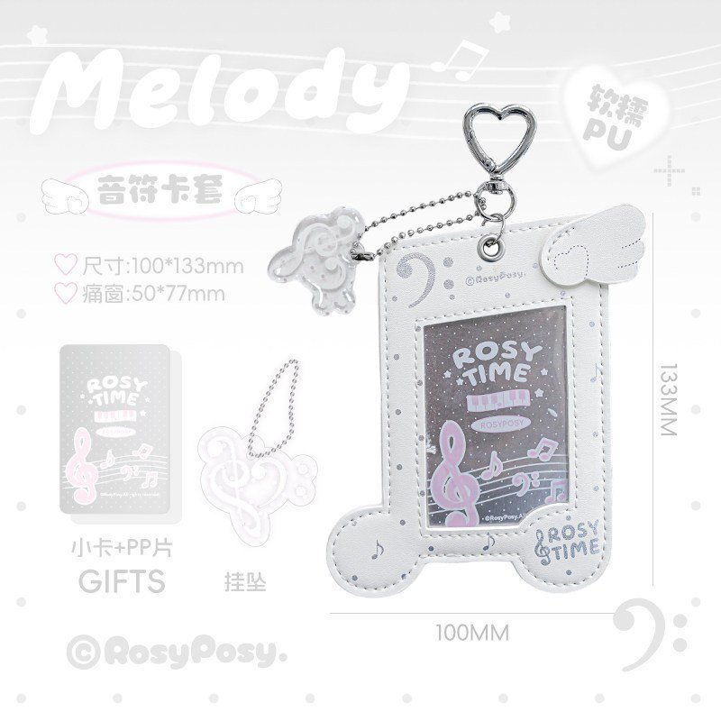 Piano Note Leather Photocard Holder Card Case ID Card Holder K-Style INS Aesthetic Fan Card & Photo Storage - Image 15