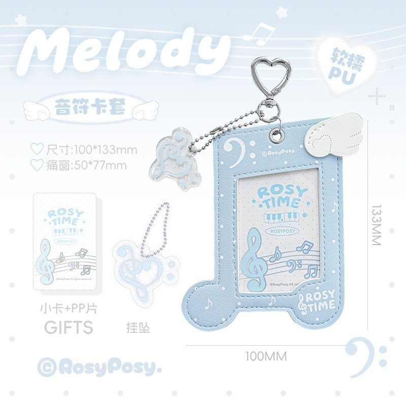 Piano Note Leather Photocard Holder Card Case ID Card Holder K-Style INS Aesthetic Fan Card & Photo Storage - Image 17
