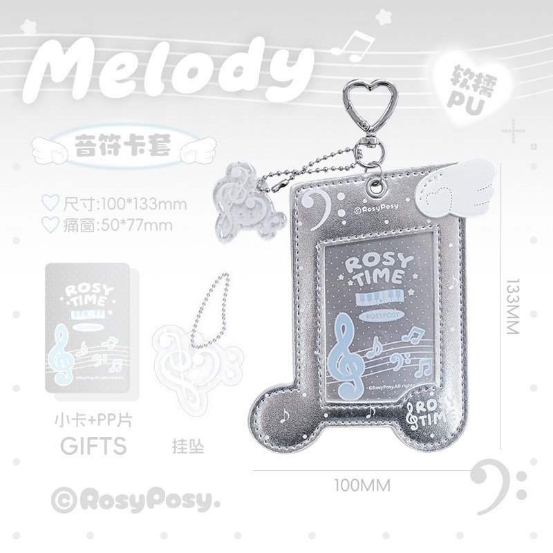 Piano Note Leather Photocard Holder Card Case ID Card Holder K-Style INS Aesthetic Fan Card & Photo Storage - Image 16