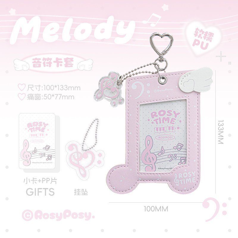 Piano Note Leather Photocard Holder Card Case ID Card Holder K-Style INS Aesthetic Fan Card & Photo Storage - Image 18