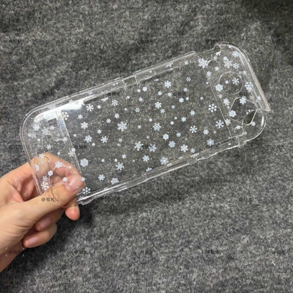 Nintendo Switch Lite Transparent Glitter Polka Dot Hard Case Split Protective Shell Cover - Image 4