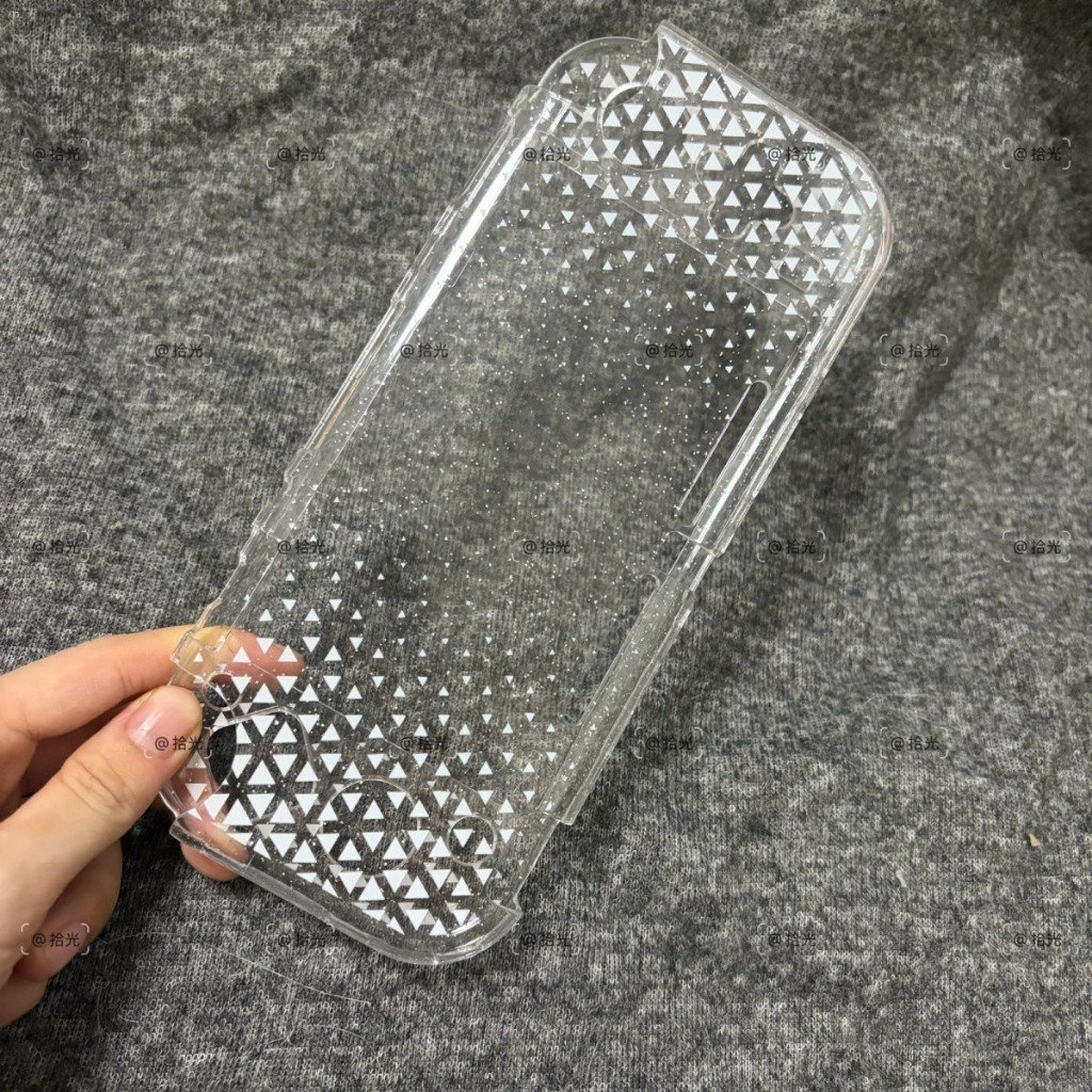 Nintendo Switch Lite Transparent Glitter Polka Dot Hard Case Split Protective Shell Cover - Image 2