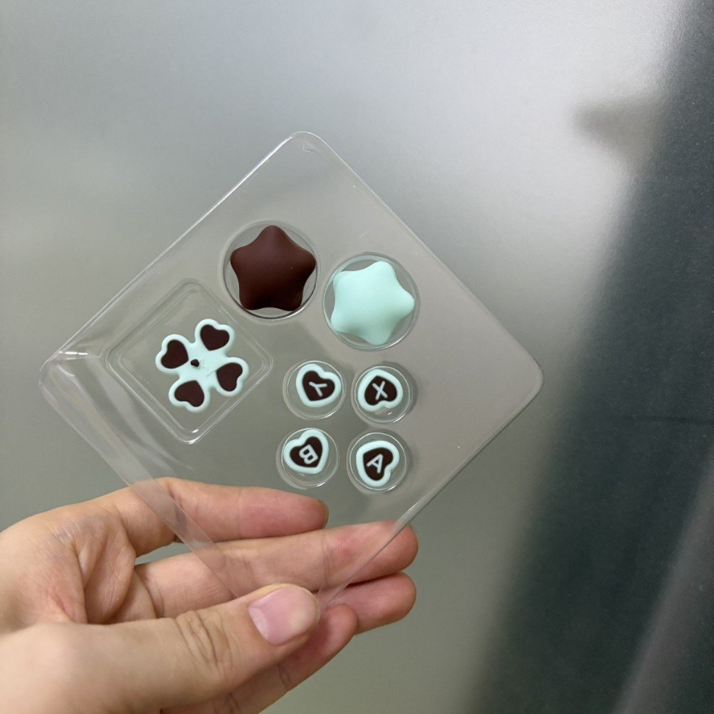 Nintendo Switch Lite Heart Strawberry Chocolate Star Thumb Grip Caps Silicone Joystick Covers - Image 8