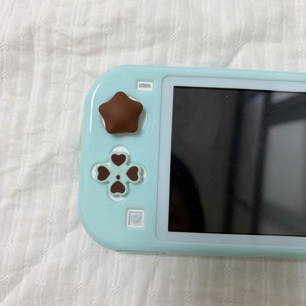 Nintendo Switch Lite Heart Strawberry Chocolate Star Thumb Grip Caps Silicone Joystick Covers - Image 7