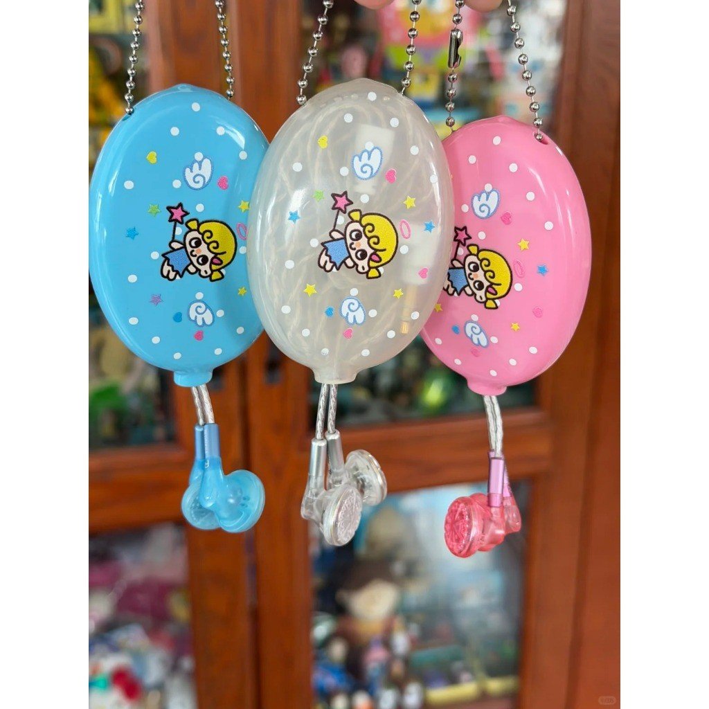 Vintage Y2K Wired Earphone PVC Coin Pouch Mini Coin Purse Multifunctional Portable Storage Bag Keychain