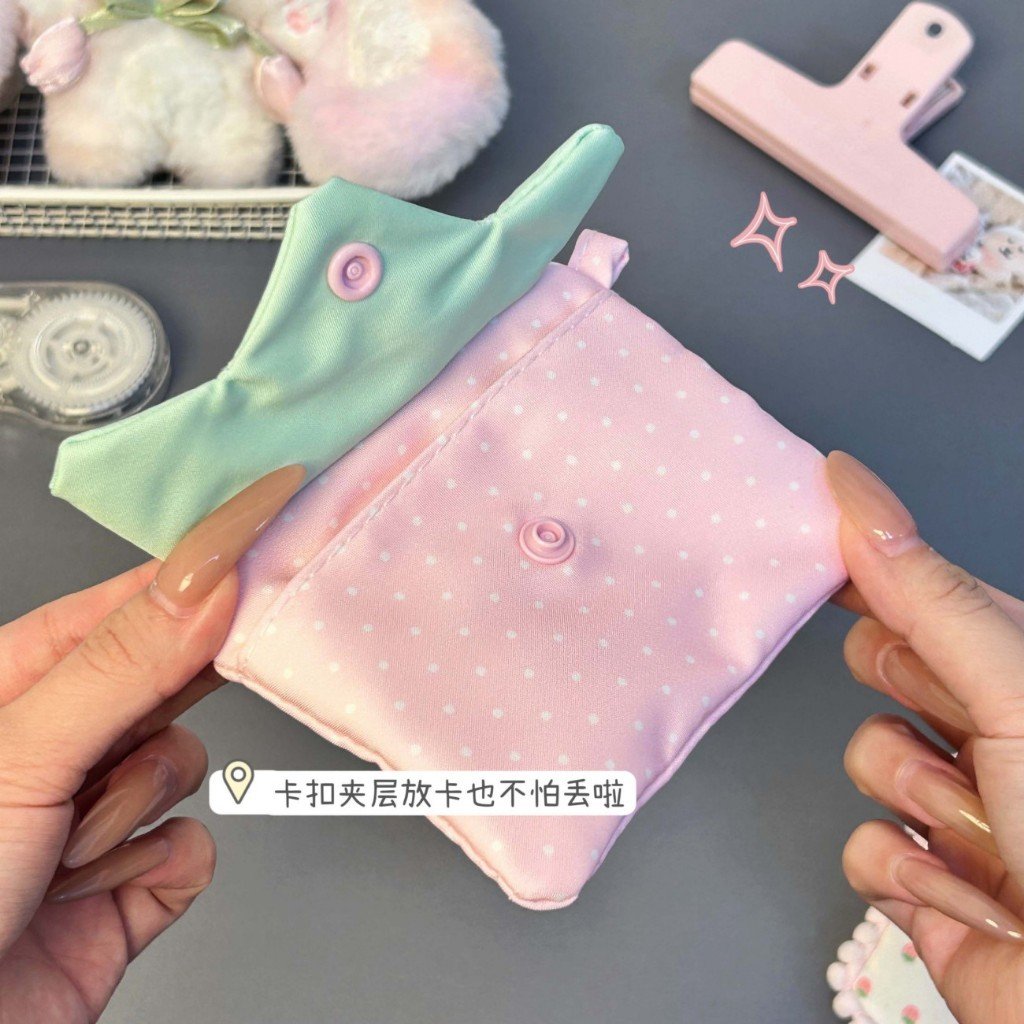 Cute Strawberry Polka Dot Mini Bag Coin Purse Lipstick Pouch Mini Bag Fresh Style Portable Small Bag