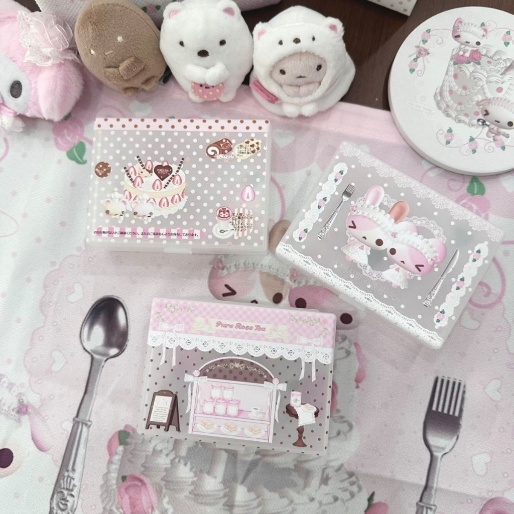 Polka Dot Cake Frosted Card Holder Clear Storage Box Multifunctional Desk Display & Protection Case for Kpop Collectibles - Image 2