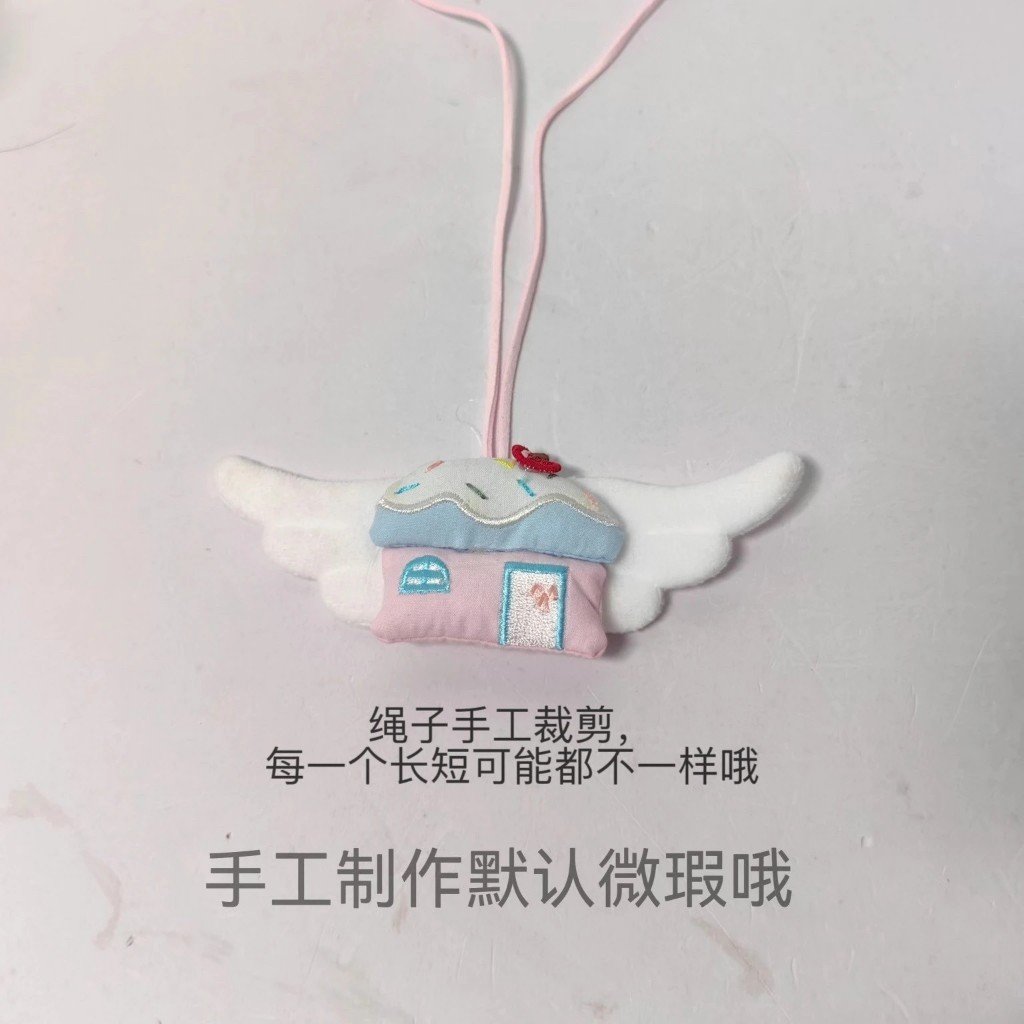 Handmade Alternative Wing House Pendant Necklace Sweater Chain Multi-Purpose Layered Accessory - Image 7