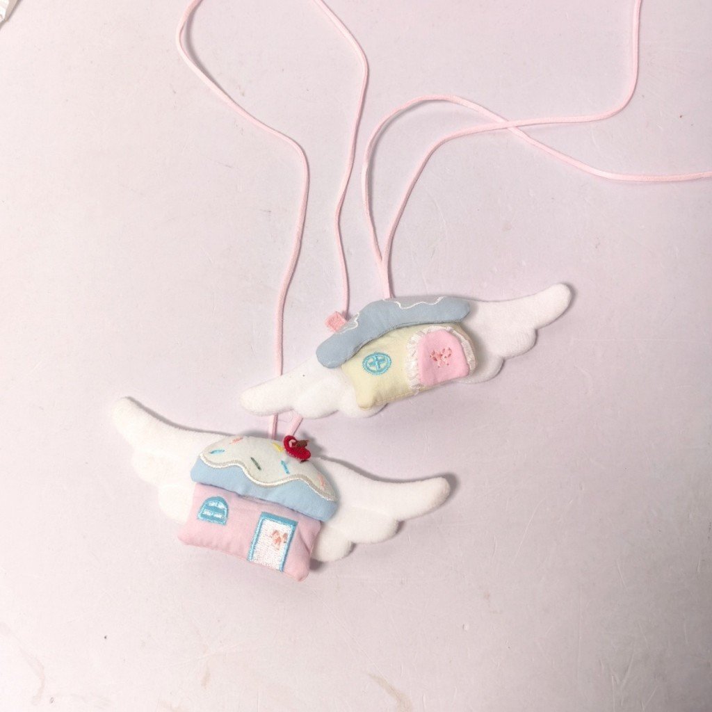 Handmade Alternative Wing House Pendant Necklace Sweater Chain Multi-Purpose Layered Accessory - Image 2