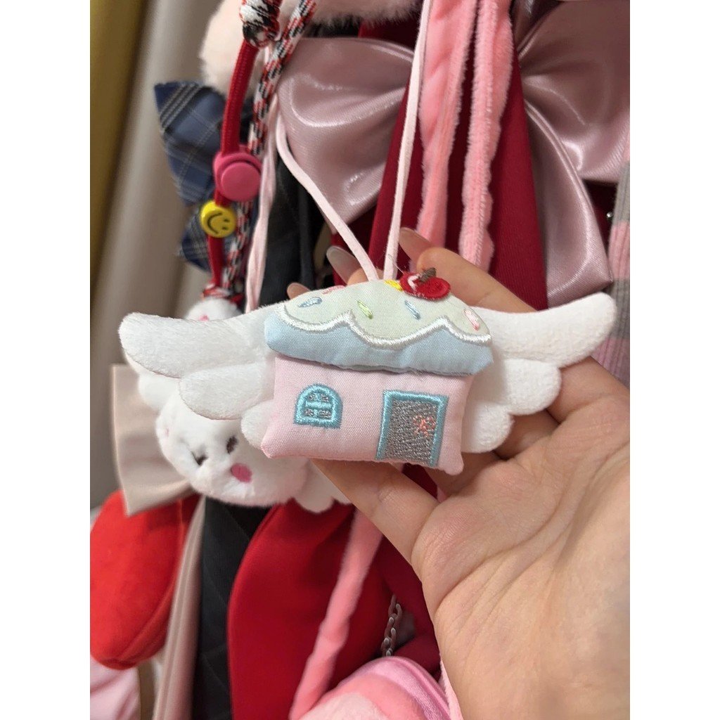 Handmade Alternative Wing House Pendant Necklace Sweater Chain Multi-Purpose Layered Accessory