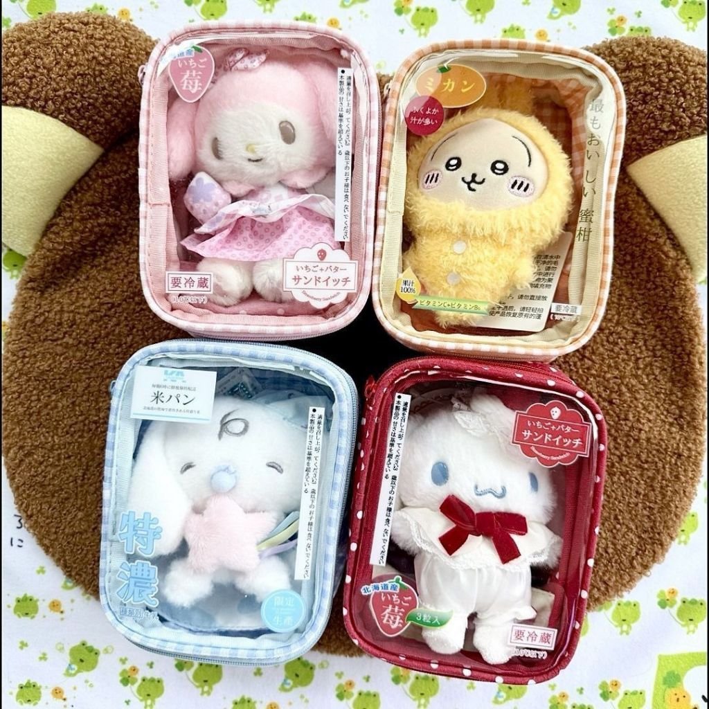 10cm Japanese Convenience Store Series Transparent Doll Carrying Bag Korean Style Doll Storage Pouch