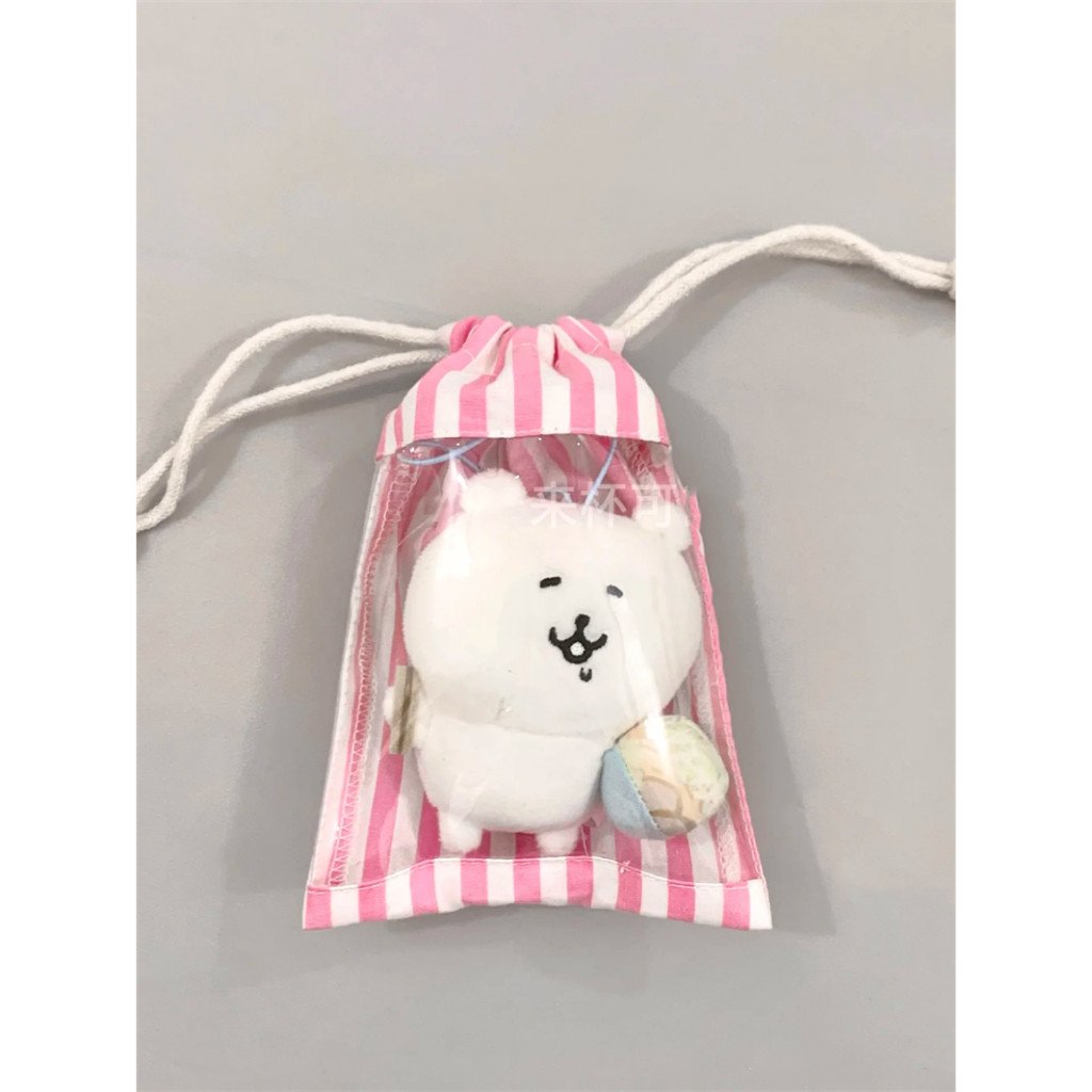 10cm Doll Drawstring Bag Polka Dot Stripe Ita Bag Doll Storage Pouch Makeup & Coin Bag - Image 5