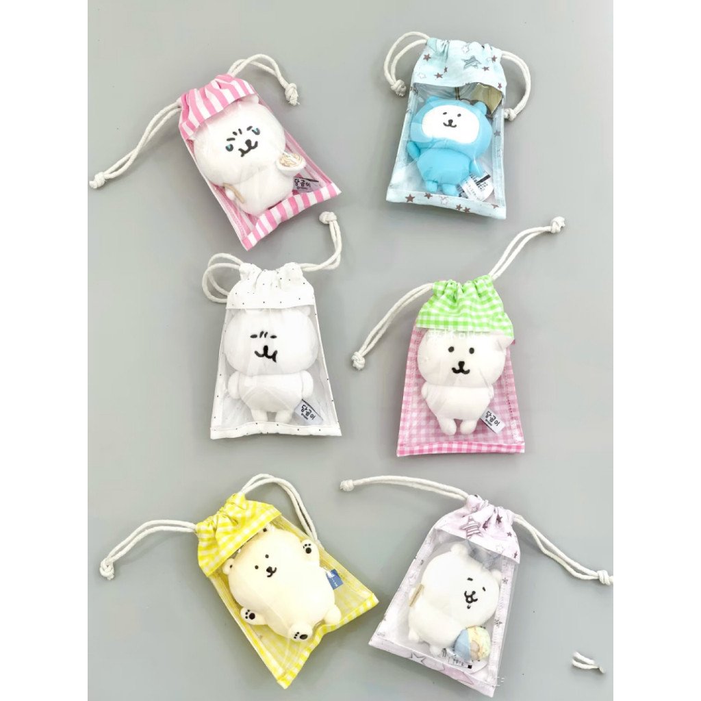 10cm Doll Drawstring Bag Polka Dot Stripe Ita Bag Doll Storage Pouch Makeup & Coin Bag
