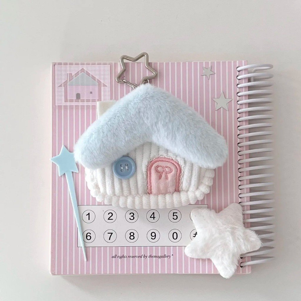 Cute Seal Earphone Pouch Plush Keychain Cartoon Christmas Winter Snow Festival Mini Bag - Image 10