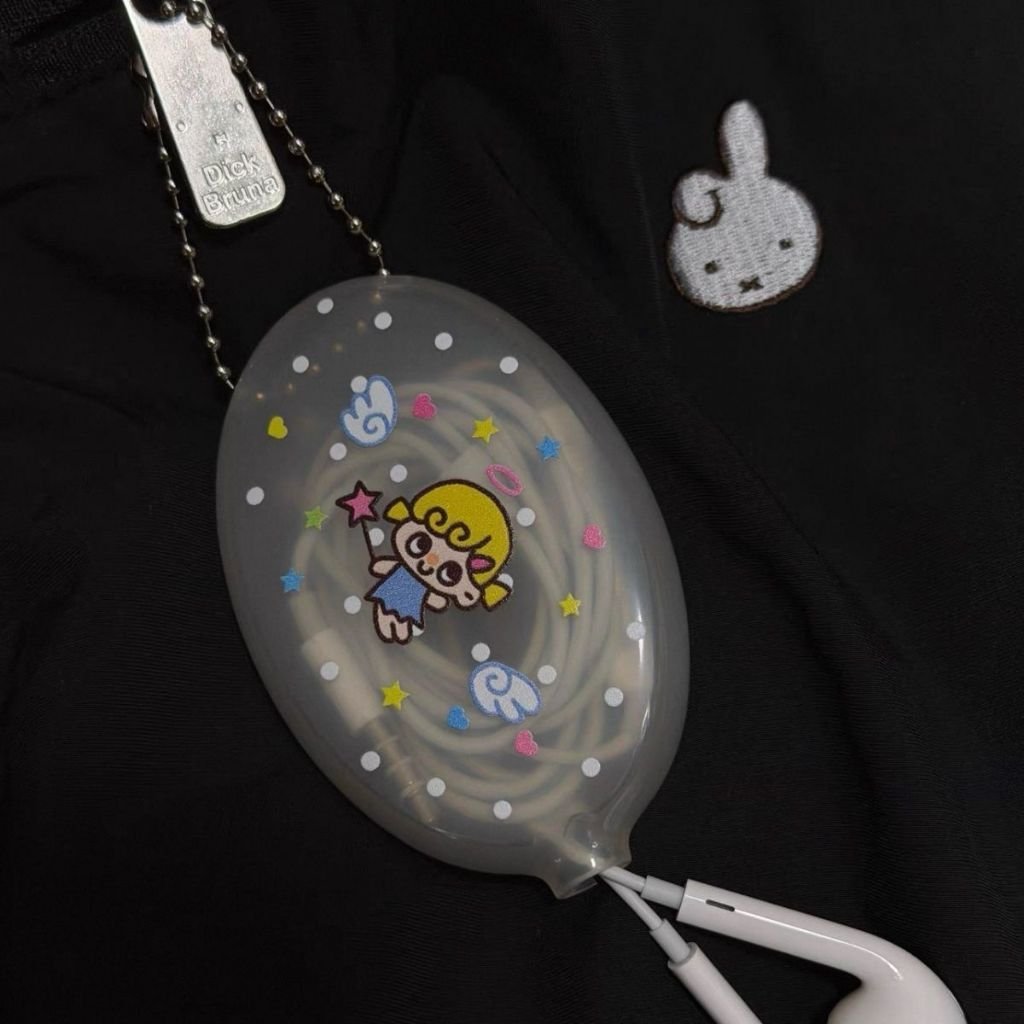 Vintage Y2K Wired Earphone PVC Coin Pouch Mini Coin Purse Multifunctional Portable Storage Bag Keychain - Image 11