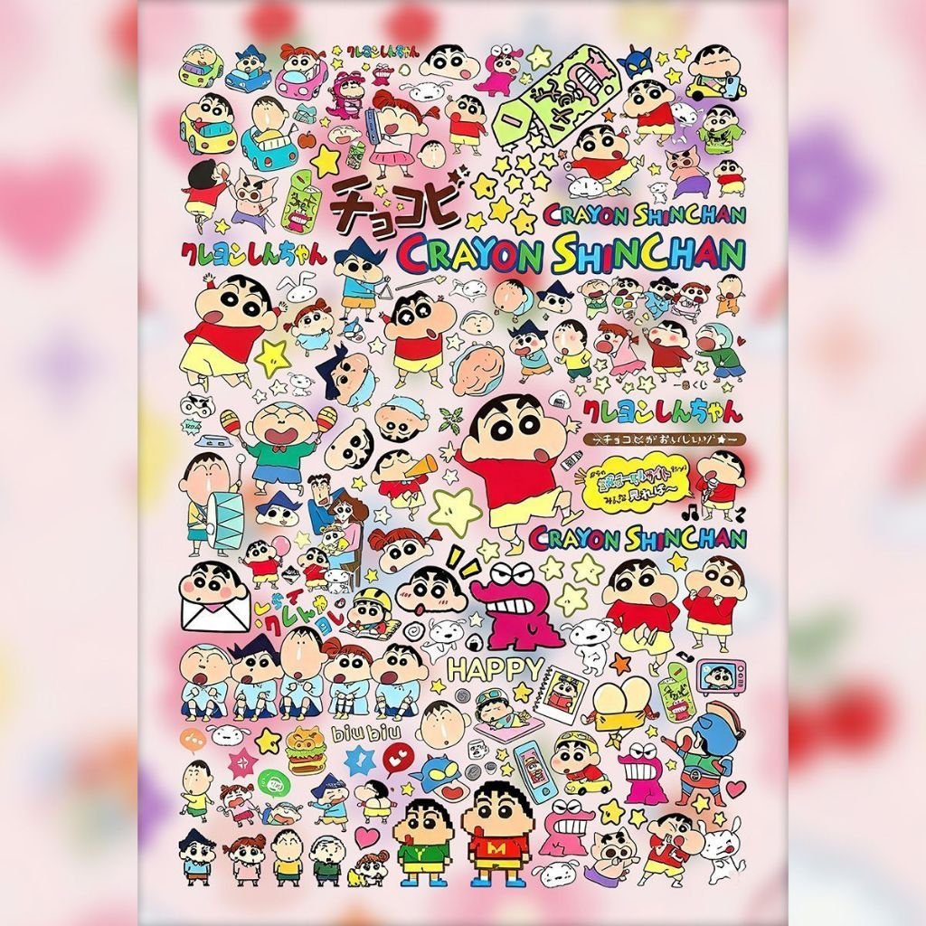Retro Japanese Cute Cartoon Cut Film Stickers DIY Collage Waterproof Decorative Sticker Book - Image 9