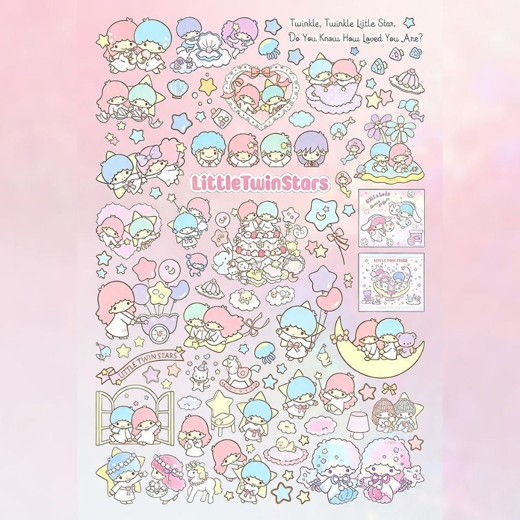 Retro Japanese Cute Cartoon Cut Film Stickers DIY Collage Waterproof Decorative Sticker Book - Image 8