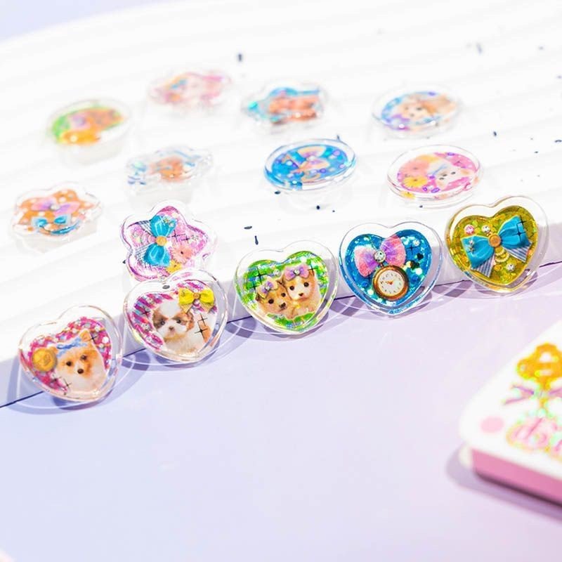 Vintage Retro Marble Stickers, Cute 3D Cartoon Animal Stickers for Kids & Girls, DIY Decorative Sticky Stickers, Gift - Image 4