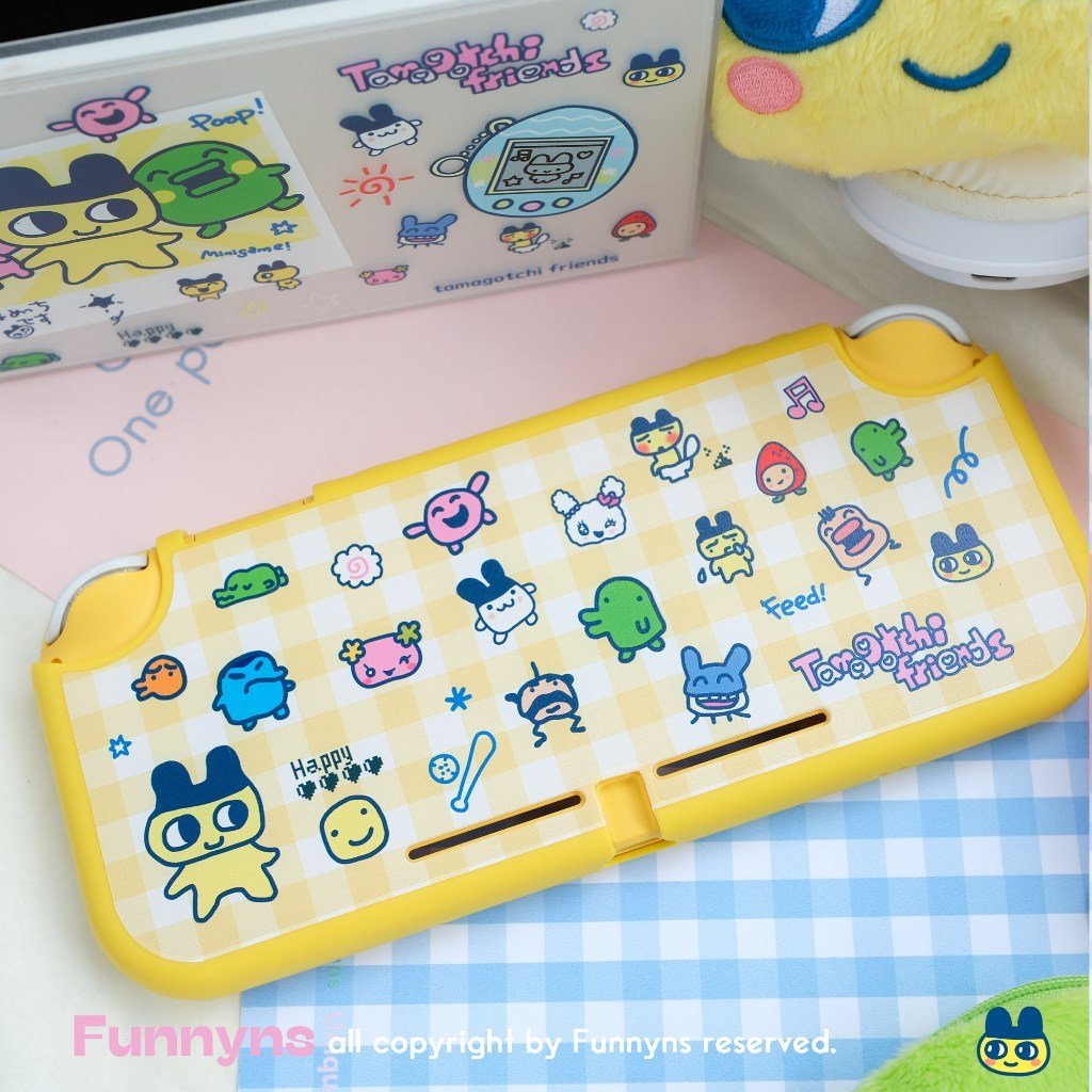 Cute Tamagotchi Color-Block Protective Case for Switch 2 / OLED / Switch / Lite Dust Cover - Image 4