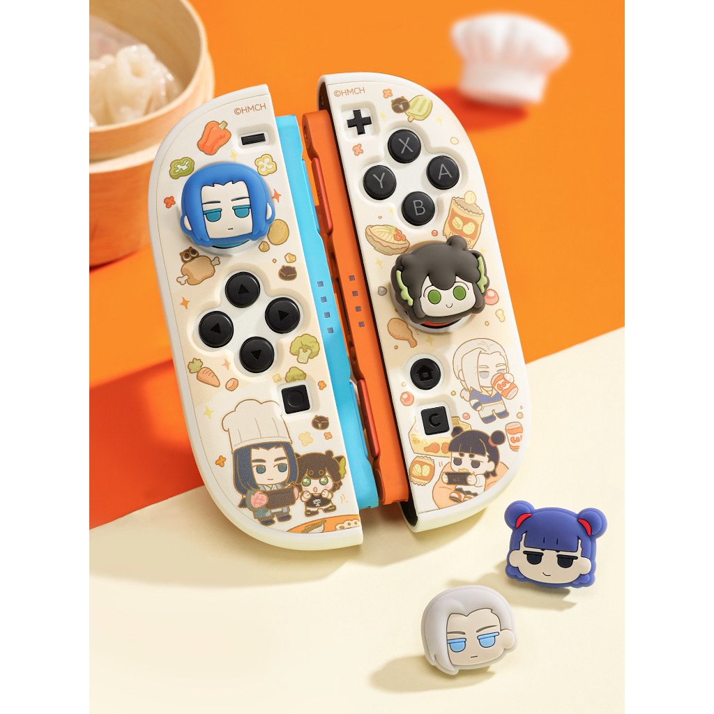GEEKSHARE × Luo XiaoHei Nintendo Switch 2 Joystick Caps Silicone Thumb Grip Covers Cute Cartoon Non-Slip Controller Accessories - Image 2