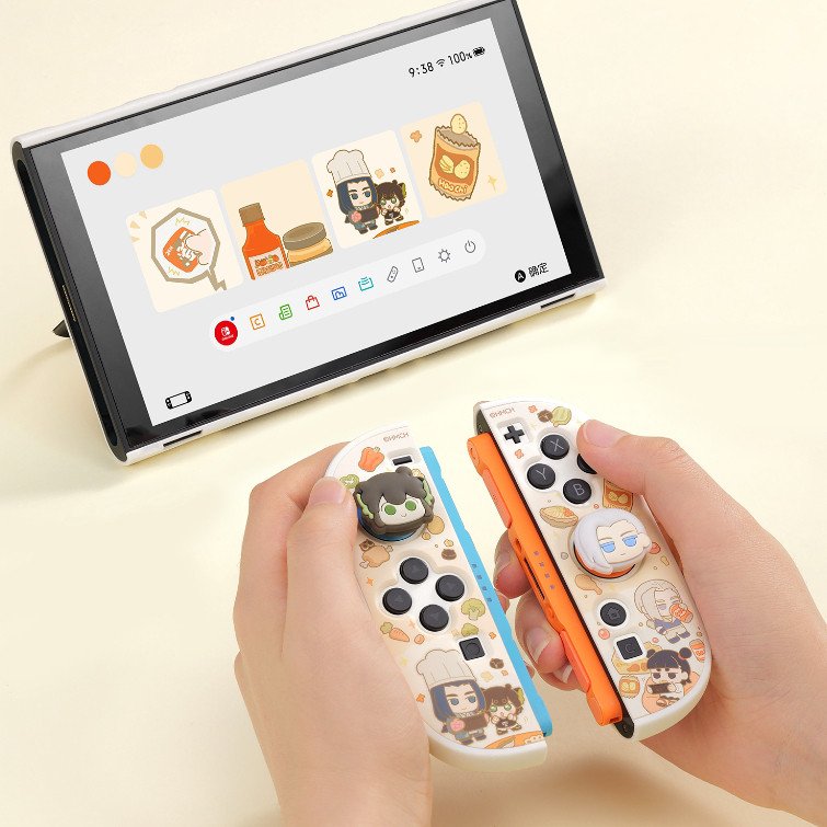 GEEKSHARE × Luo XiaoHei Nintendo Switch 2 Joystick Caps Silicone Thumb Grip Covers Cute Cartoon Non-Slip Controller Accessories - Image 4