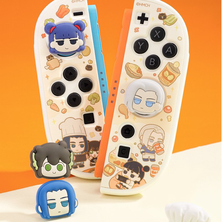 GEEKSHARE × Luo XiaoHei Nintendo Switch 2 Joystick Caps Silicone Thumb Grip Covers Cute Cartoon Non-Slip Controller Accessories - Image 5