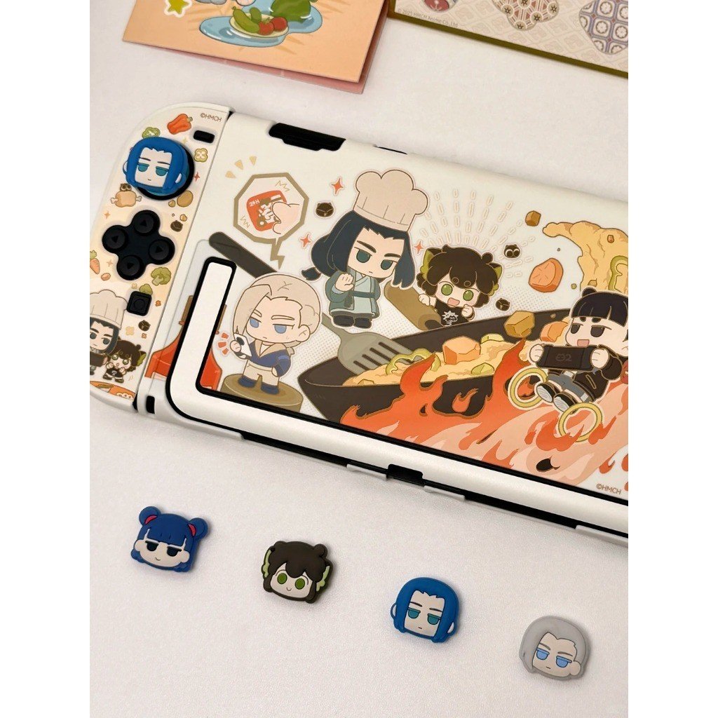 GEEKSHARE × Luo XiaoHei Nintendo Switch 2 Joystick Caps Silicone Thumb Grip Covers Cute Cartoon Non-Slip Controller Accessories - Image 7
