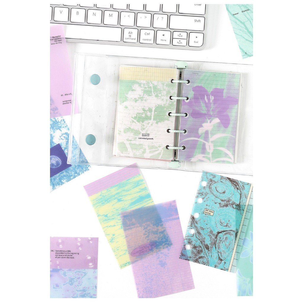 Tracing Paper Material Pack, Slow-Warm Season Series, Instagram-Style Journal Background & Collage Decor - Image 6