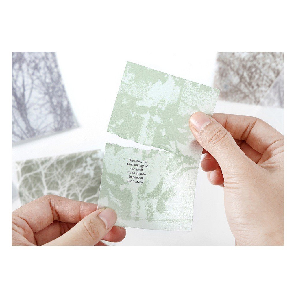 Tracing Paper Material Pack, Slow-Warm Season Series, Instagram-Style Journal Background & Collage Decor - Image 8