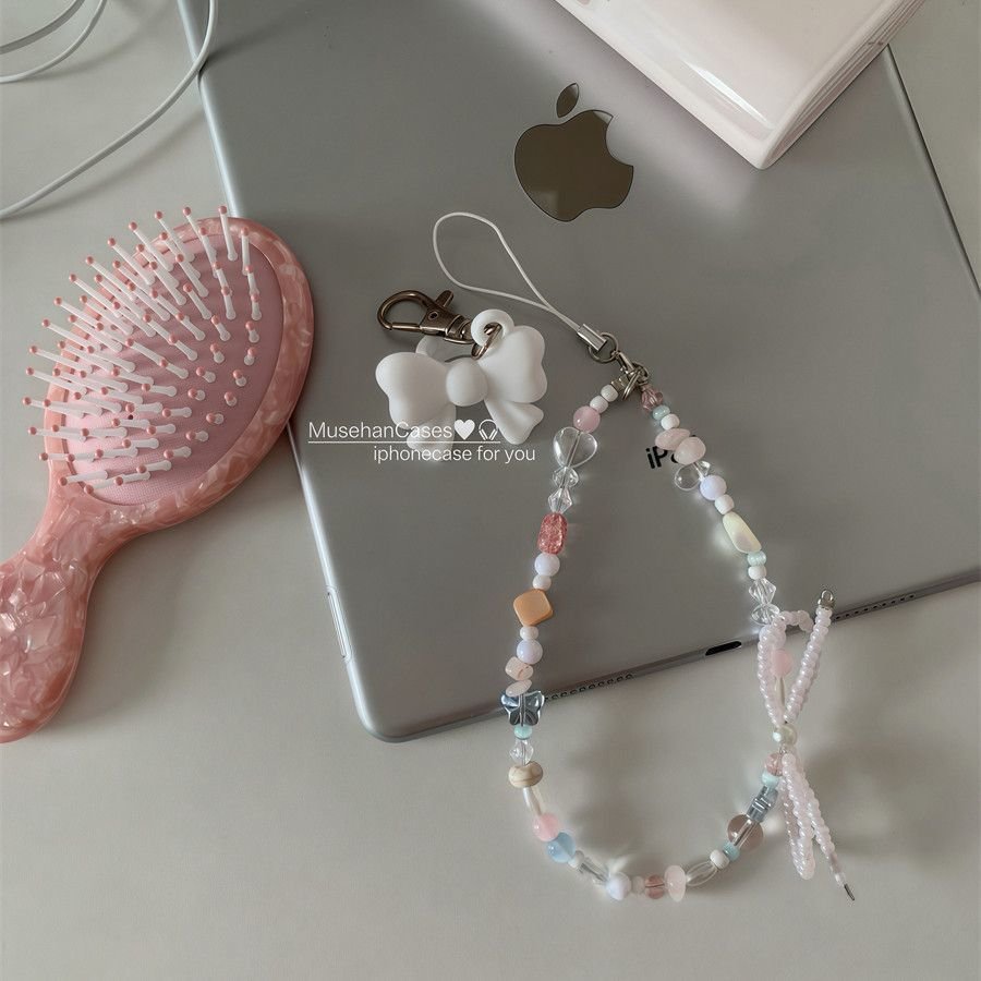 Retro Cute Angel Lipstick Holder Keychain, Portable Lip Gloss Case, Anti-Lost Bag Charm - Image 13