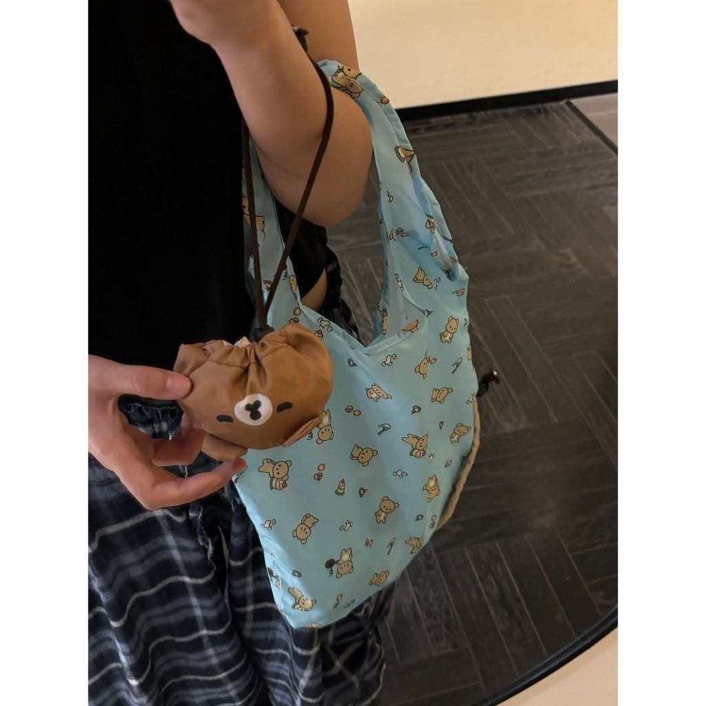 Lightweight Bear Shopping Bag, Versatile Large-Capacity Shoulder Bag, Portable Storage Tote - Image 7