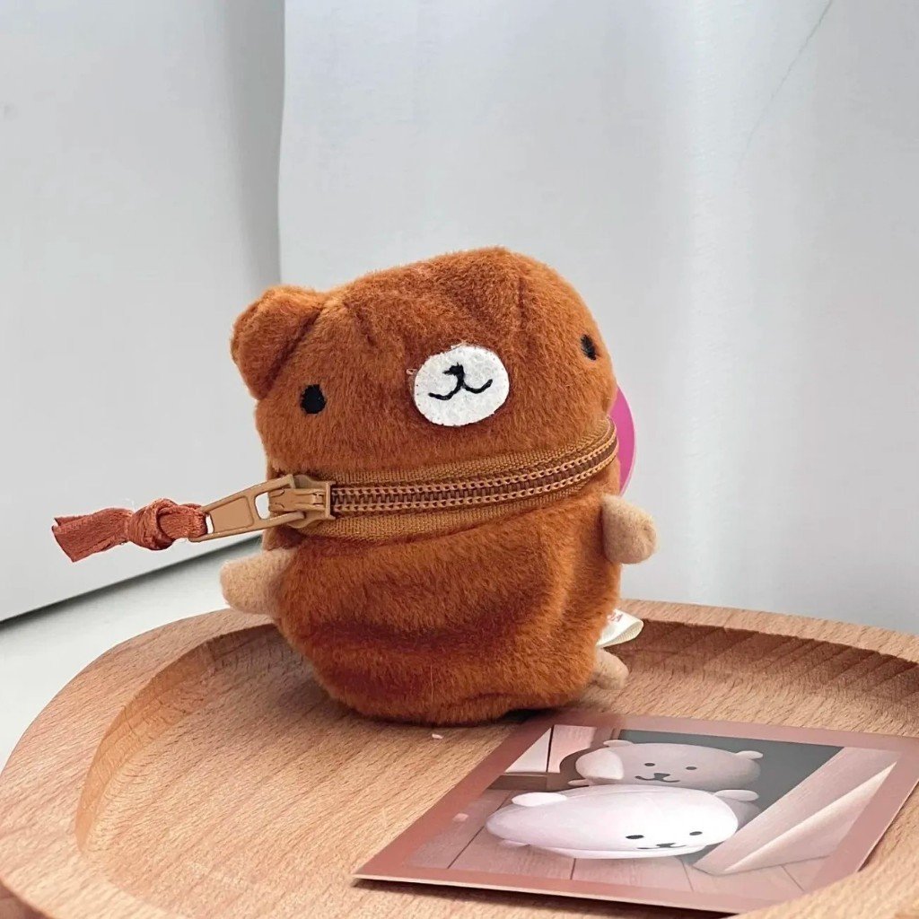 Cute Rabbit Plush Coin Pouch, Soft Japanese Style Mini Pouch, Bag Charm & Small Storage Case - Image 5