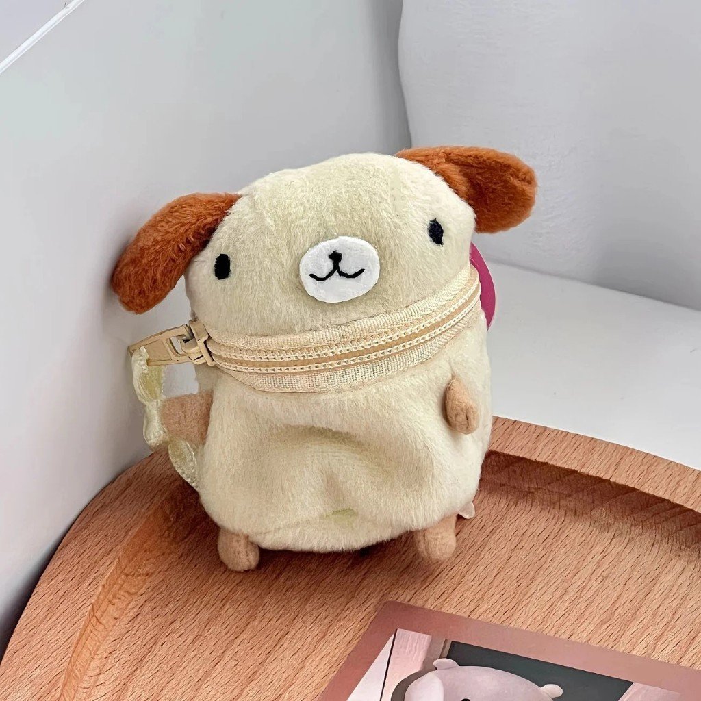 Cute Rabbit Plush Coin Pouch, Soft Japanese Style Mini Pouch, Bag Charm & Small Storage Case - Image 4