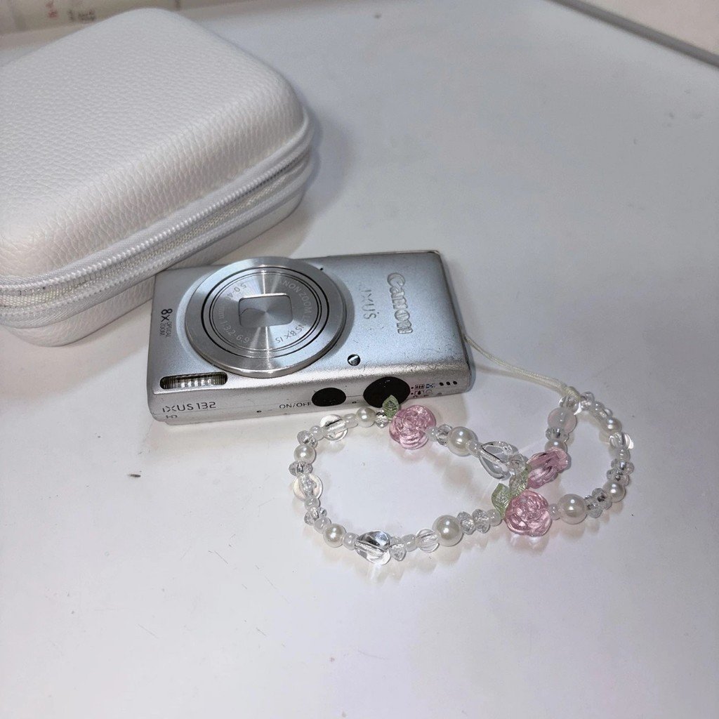 Rose Beaded Phone Chain, Short Beaded Camera Strap & CCD Charm Chain - Image 7