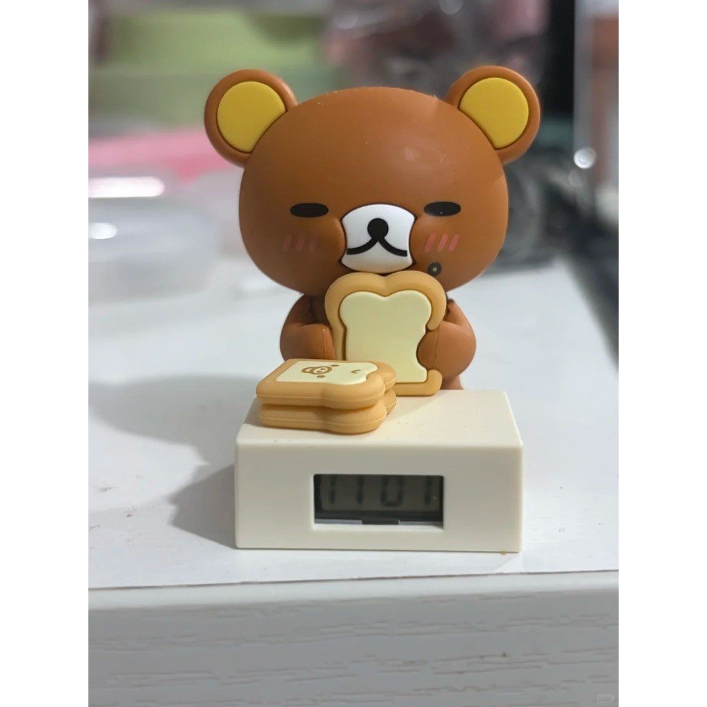 Authentic Rilakkuma Bread Series Mini Clock Blind Box Cute Cartoon Collectible Gift - Image 8