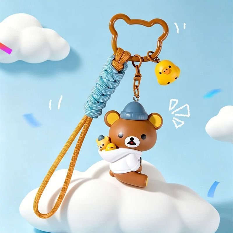 Authentic Rilakkuma Everyday Series Blind Box Plush Keychain – Cute Cartoon Bag Charm Gift - Image 3