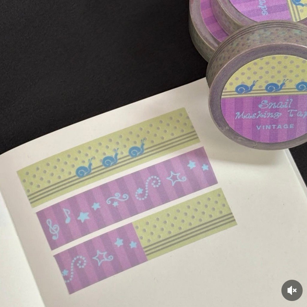 Cute Snail Series Patchwork Washi Tape – Journal & DIY Decorative Tape Roll with Stars and Polka Dots - Image 5
