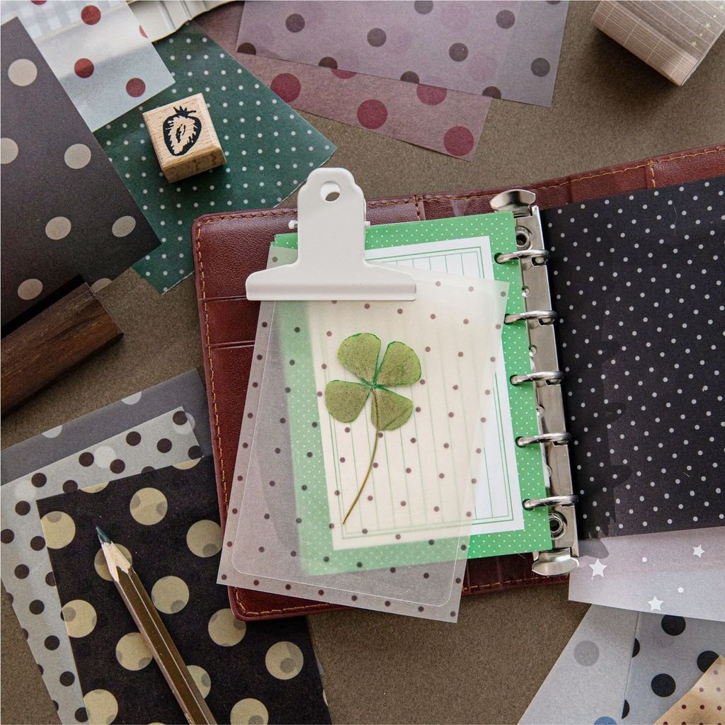 Non-Adhesive Decorative Paper Polka Dot Lab Basic Versatile Journal Ita Bag DIY Decoration Background Paper - Image 4