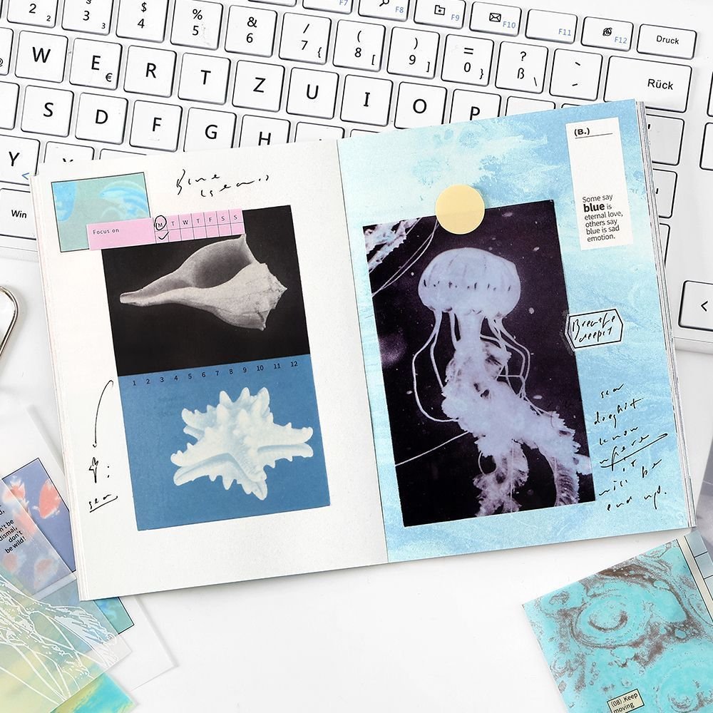 Tracing Paper Material Pack, Slow-Warm Season Series, Instagram-Style Journal Background & Collage Decor - Image 4