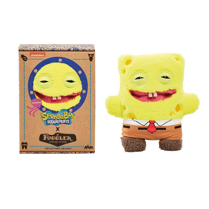 Authentic Licensed FUGGLER x SpongeBob SquarePants Tooth Monster Plush Toy Ugly Cute Funny Stuffed Doll - Image 4
