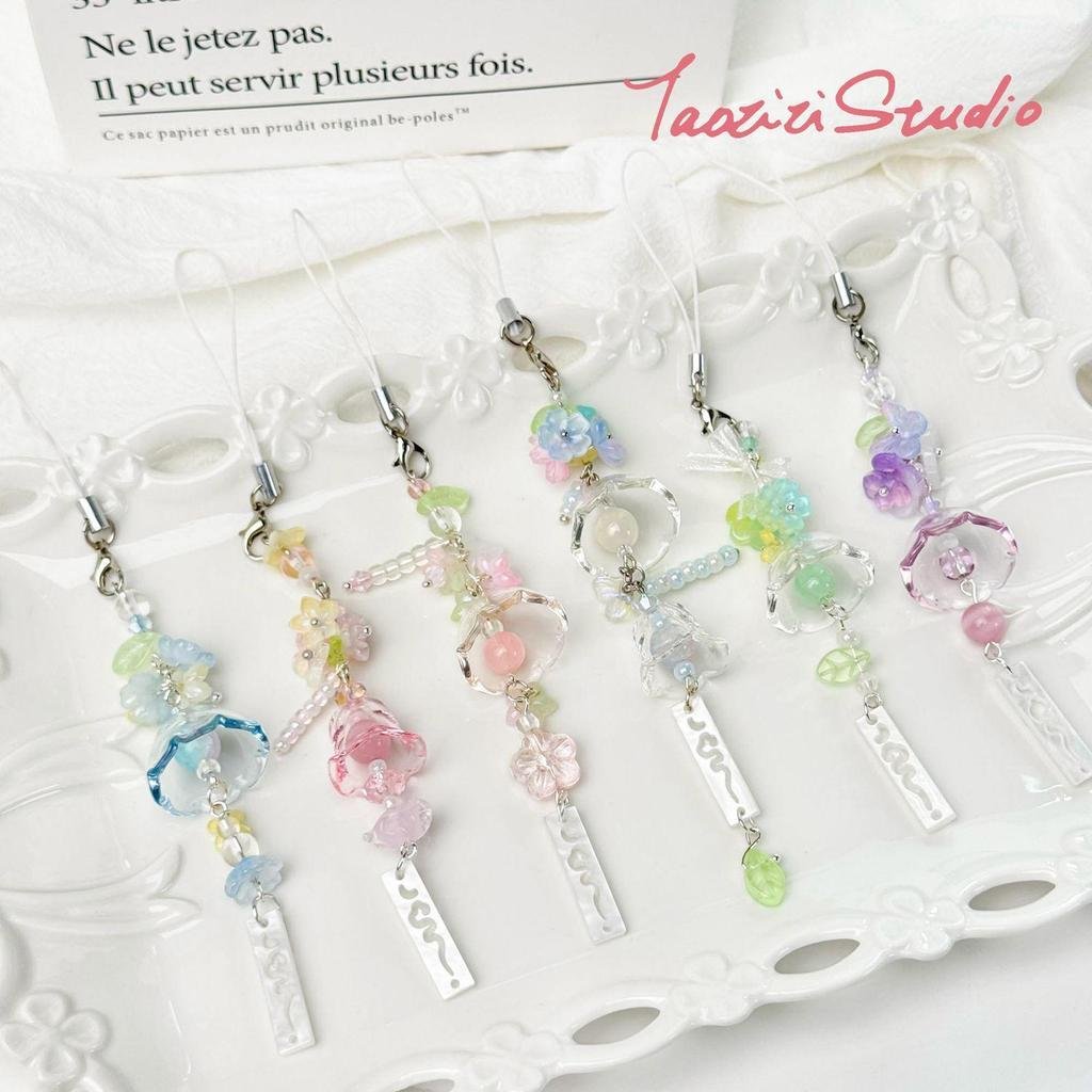 Dreamy Jellyfish Wind Chime DIY Beading Kit Handmade Phone Charm Bag Charm Accessories - Image 3