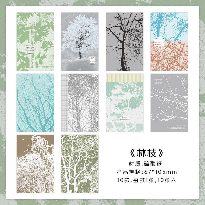 Tracing Paper Material Pack, Slow-Warm Season Series, Instagram-Style Journal Background & Collage Decor - Image 11