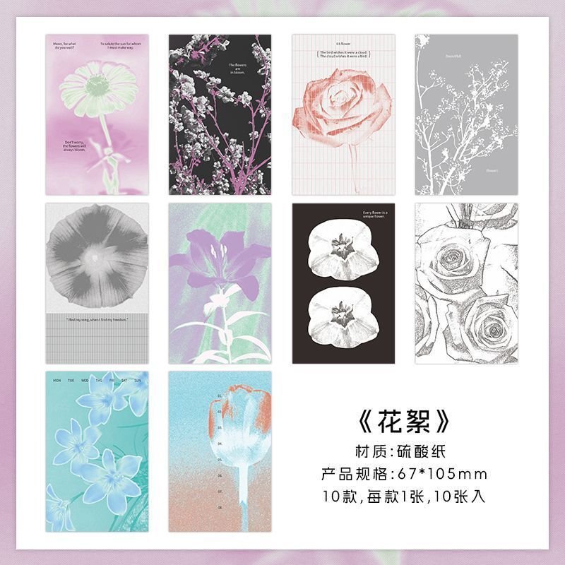 Tracing Paper Material Pack, Slow-Warm Season Series, Instagram-Style Journal Background & Collage Decor - Image 10
