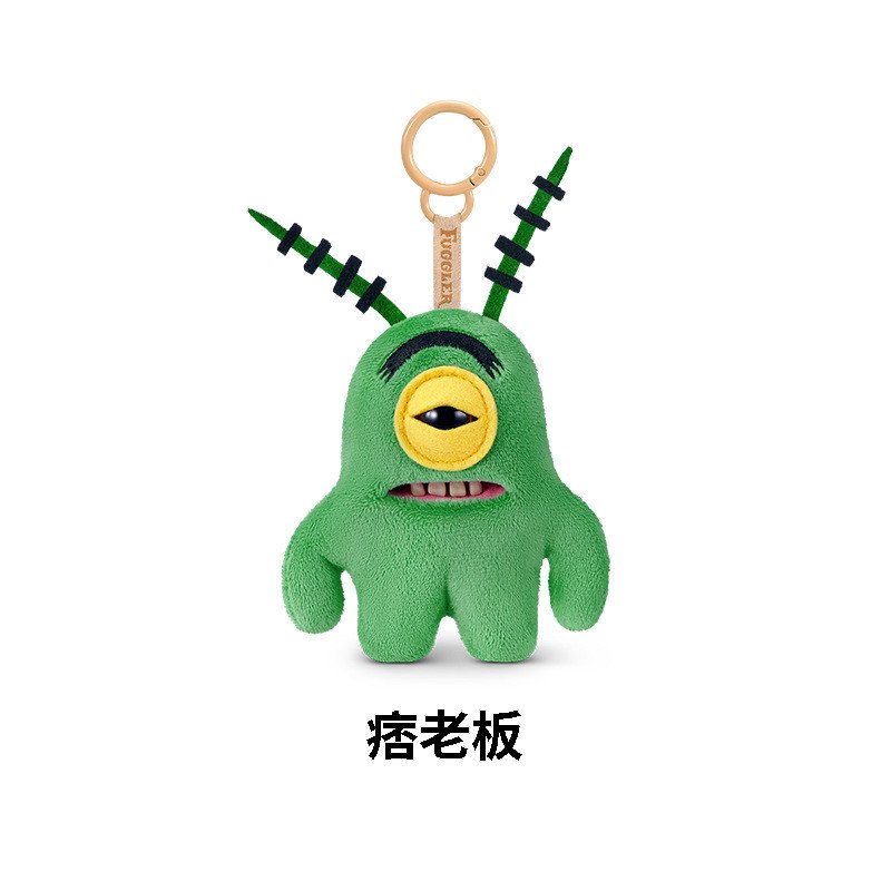 Authentic Licensed FUGGLER x SpongeBob SquarePants Tooth Monster Plush Toy Ugly Cute Funny Stuffed Doll - Image 10